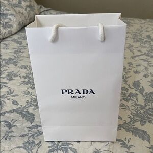 Prada White Gift Bag